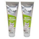 خمیر مولتی ویتامین گربه پرسا مدل Multi Paste وزن 100 گرم بسته 2 عددی