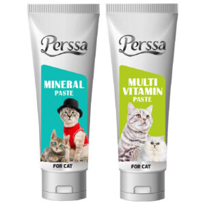 خمیر مولتی ویتامین و مینرال گربه پرسا مدل Paste وزن 200 گرم بسته 2 عددی