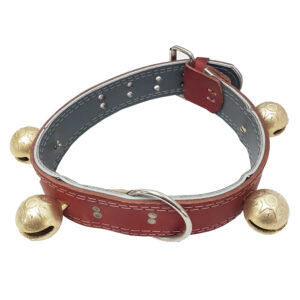 قلاده مدل چرم زنگوله دار کد 27