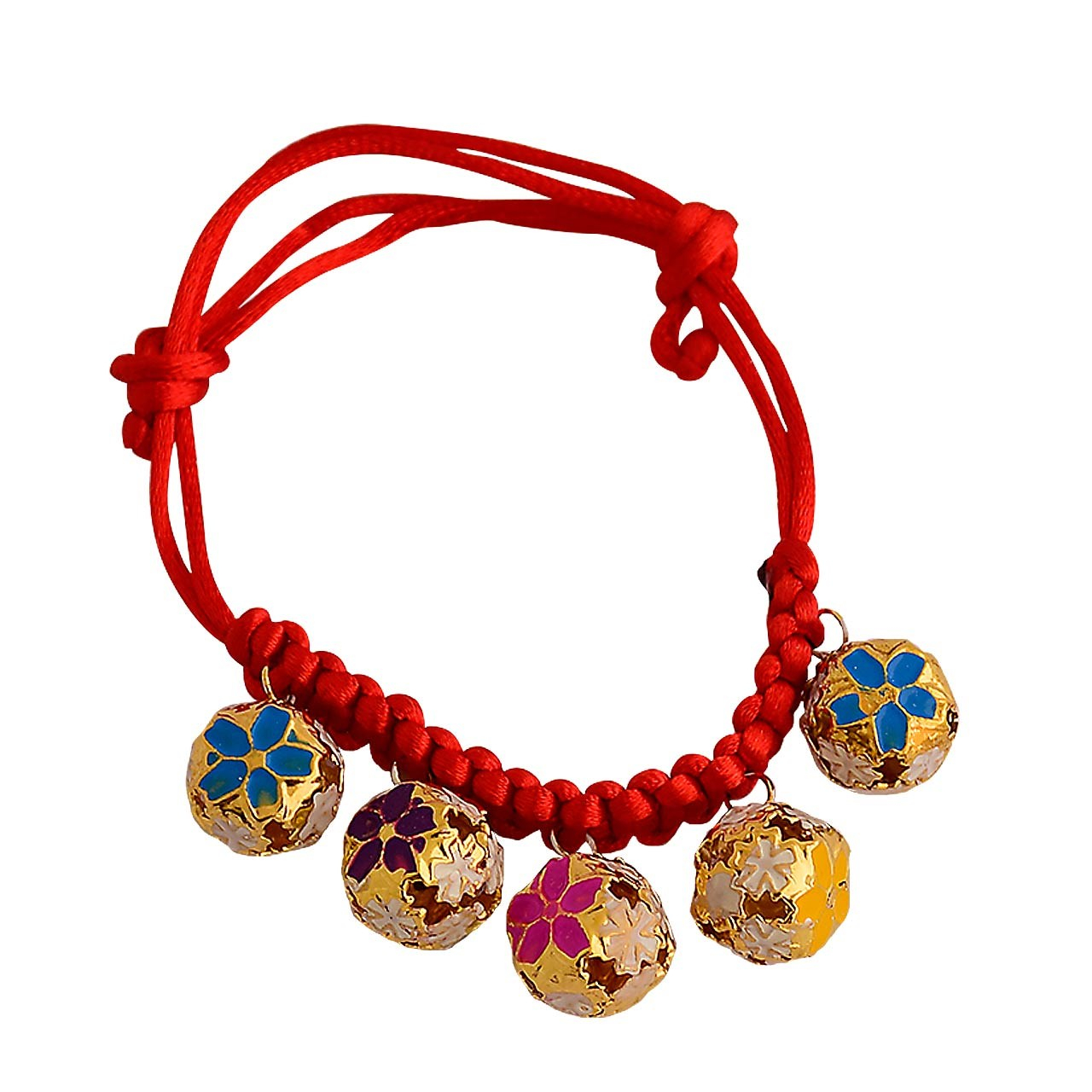 1210627-1.jpg زنگوله گردنی پنج تایی سگ و گربه مدل Colorful Bells Collar - Image 1