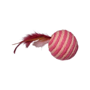 توپ اسباب بازی سگ و گربه مدل پردار کد 03 لارج