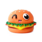 اسباب بازی سگ مدل همبرگر سوت دار