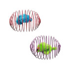 اسباب بازی گربه مدل موش و فنر بسته 2عددی