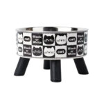 ظرف آب و غذا سگ و گربه مدل پایه دار