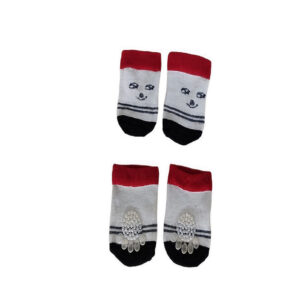 جوراب سگ و گربه مدل NONSKID سایزS مجموعه 4 عددی