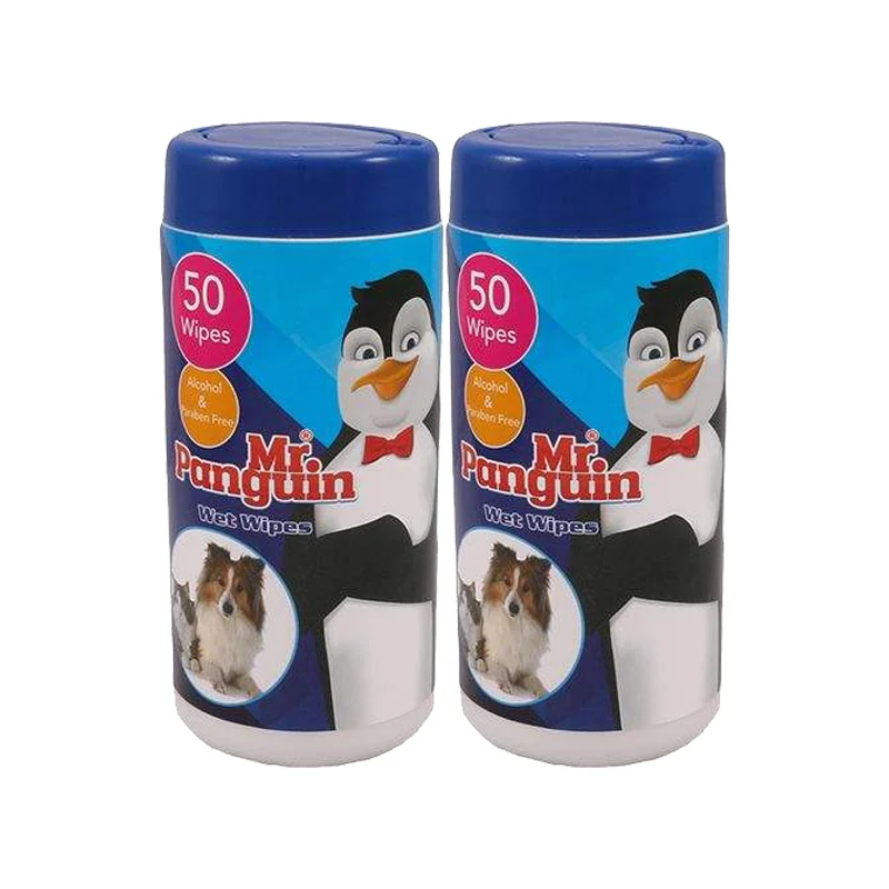 mg_20260728_135848_232 دستمال مرطوب سگ و گربه مستر پنگوئن مدل Wet wipes بسته دو عددی - Image 1