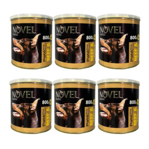 کنسرو غذای سگ نوول لوکس مدل BeefTripe وزن 800 گرم بسته 6 عددی