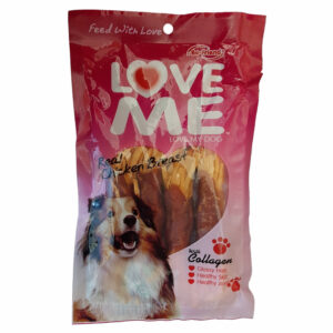 تشویقی سگ لاومی مدل هویجی رشته ای وزن 60 گرم