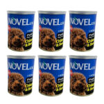 کنسرو سگ نوول لوکس مدل Chicken Beef وزن 400 گرم بسته 6 عددی