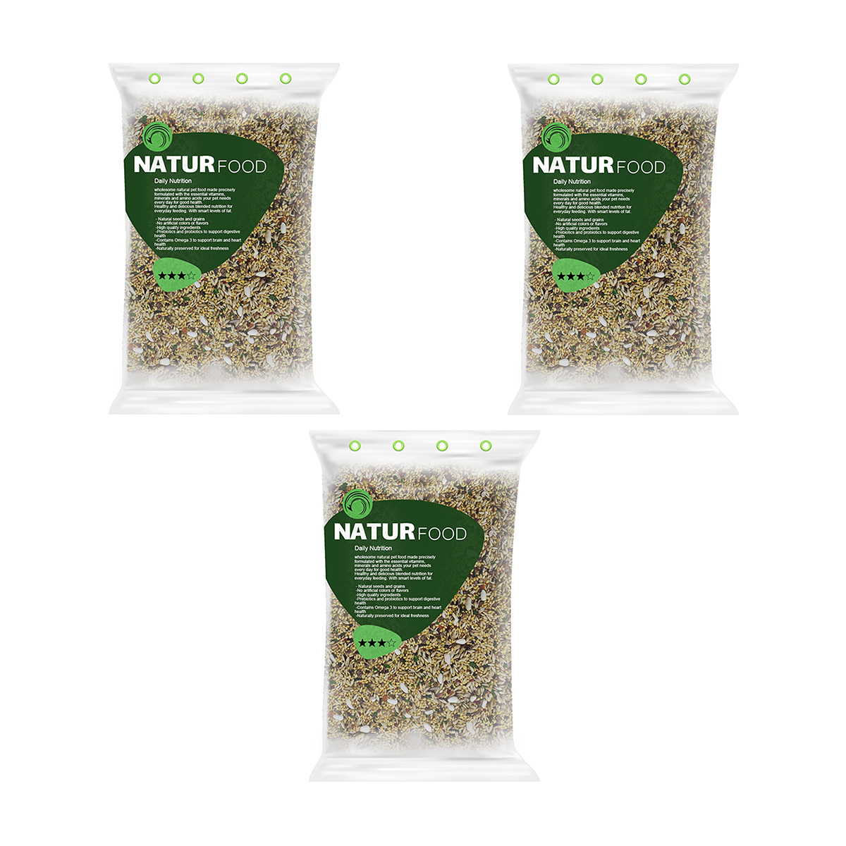 e324847f7e293311f9a74bca16400b76800132bc_1688490808.jpg غذای قناری نیچر فود مدل 3 ستاره وزن 2 کیلوگرم بسته 3 عددی - Image 1