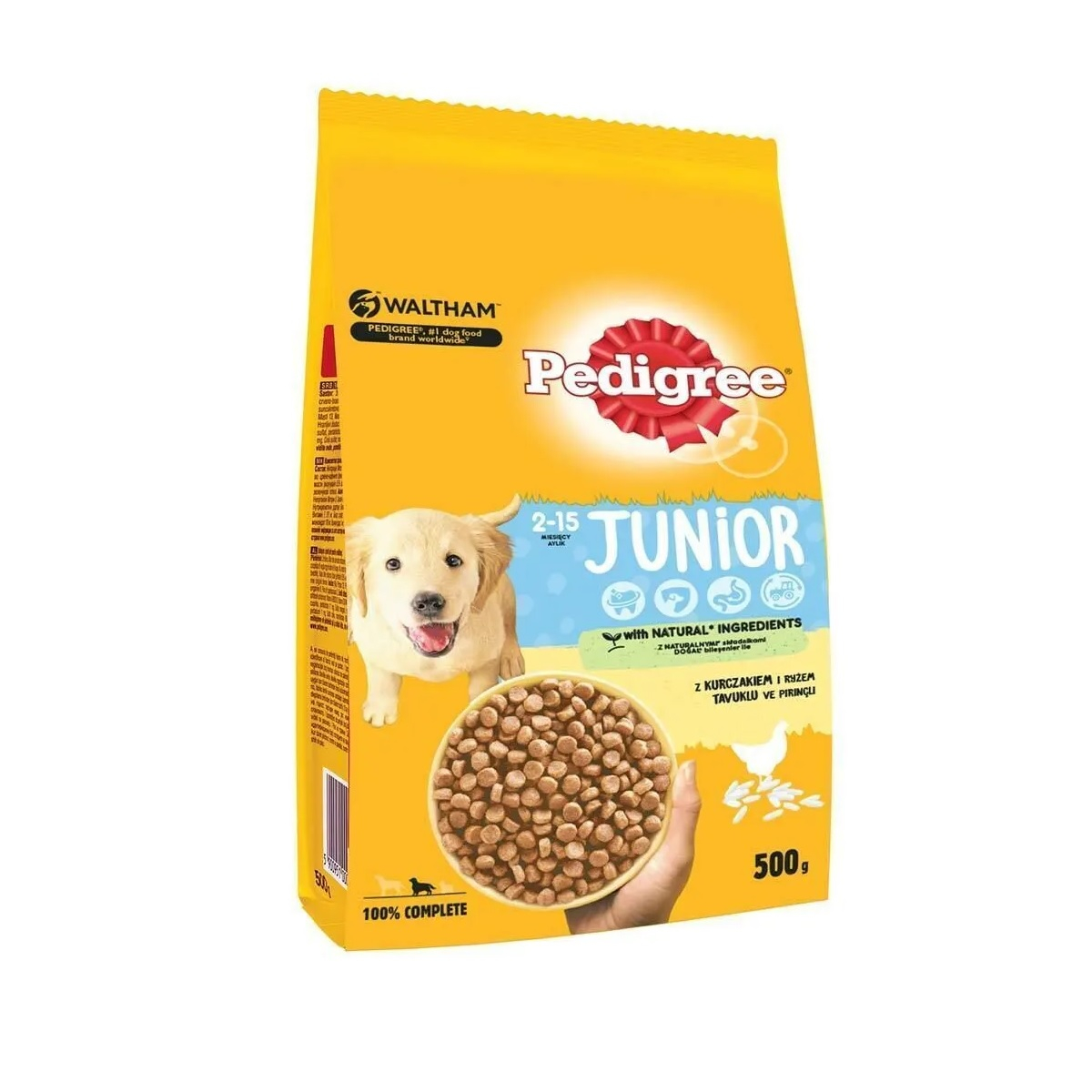 eddfe35b2df06399c7d2e04a7a4a67f78ed11ef4_1722694382.jpg غذای خشک سگ پدیگری مدل Puppy مرغ وزن 500 گرم - Image 1