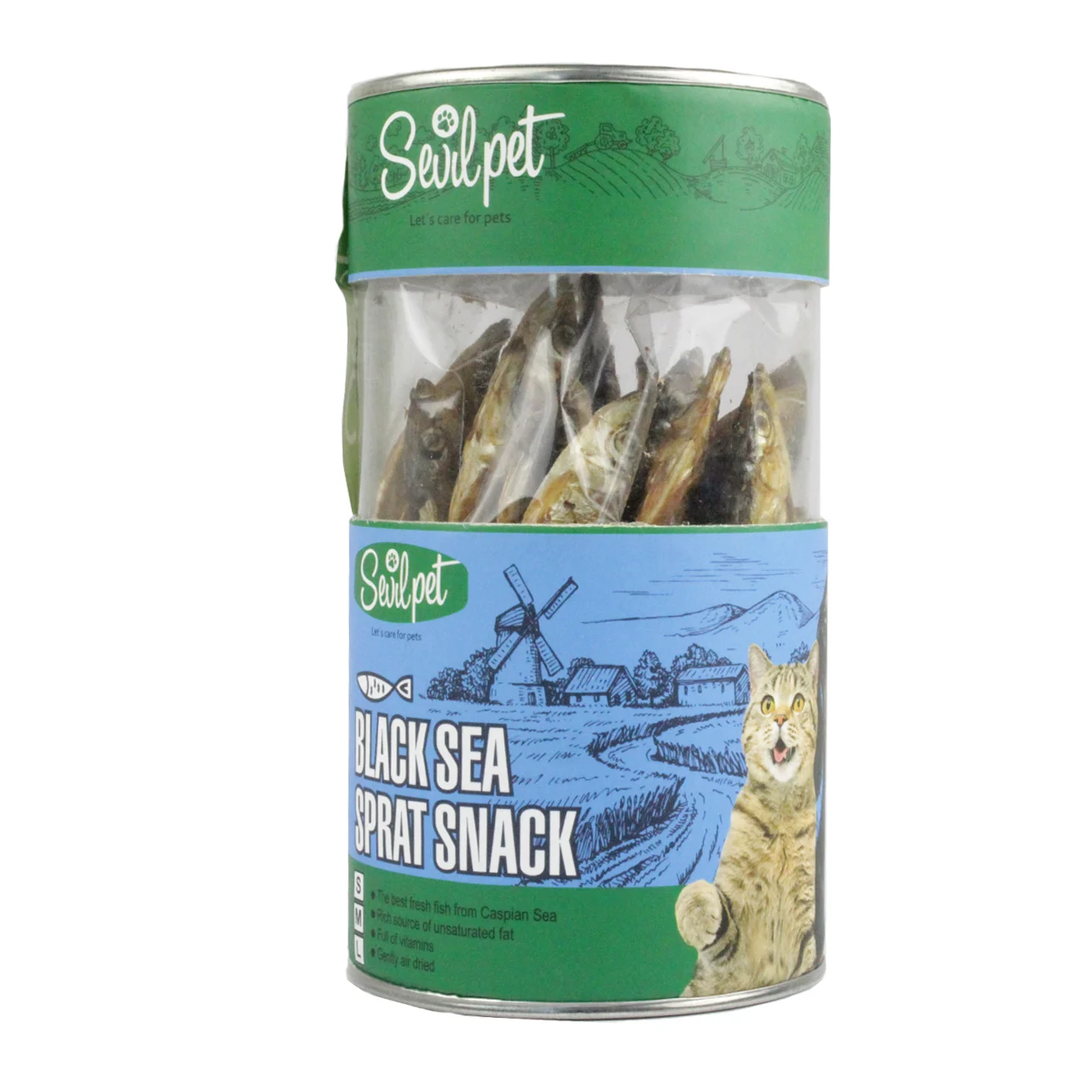 mg_20260728_112718_229 غذای تشویقی طبیعی سگ و گربه سویل پت مدل Black Sea Sprit Snack مقدار 25 عددی - Image 1