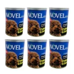 کنسرو سگ نوول لوکس مدل Chicken Beef وزن 400 گرم بسته 6 عددی