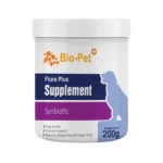 پودر مکمل سگ بایو پت مدل Flora Plus وزن 200 گرم