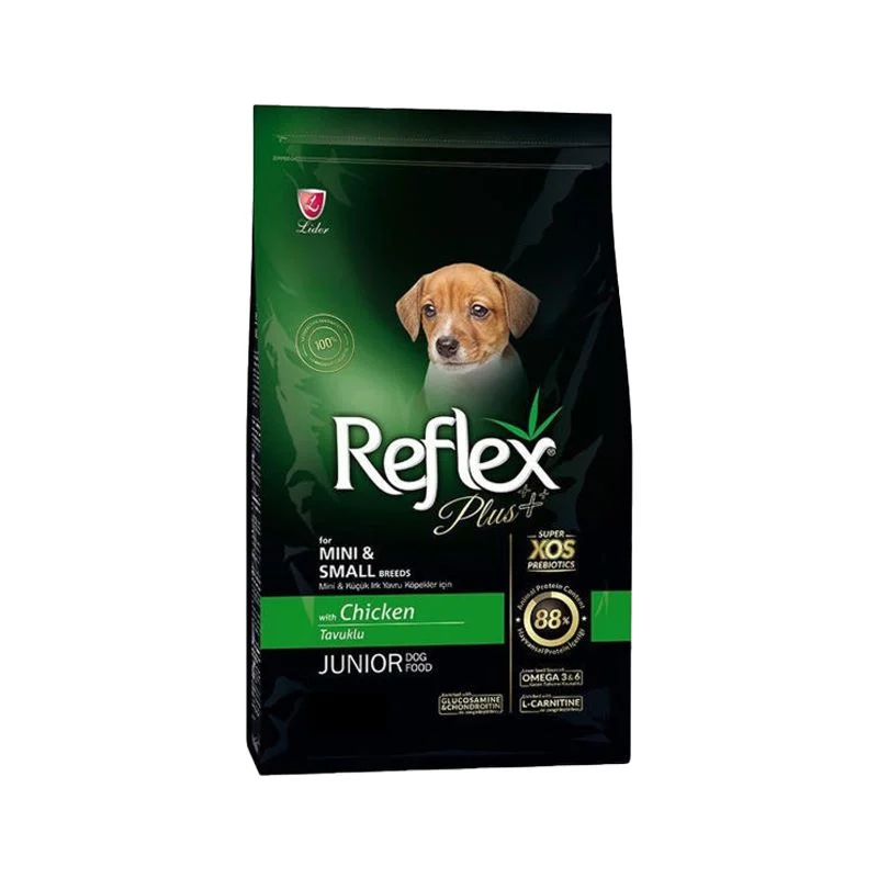 mg_20260728_113206_596 غذا خشک سگ نابالغ رفلکس پلاس مدل جونیور MINI & SMALL BREEDS فله طعم مرغ وزن 500 گرم - Image 1