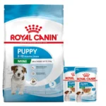 غذای خشک و توله سگ رویال کنین مدل Mini Puppy وزن 2 کیلوگرم مجموعه 3 عددی