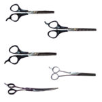 ست قیچی اصلاح موی حیوانات مدل CD-900 بسته 5 عددی