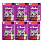 پوچ گربه ویسکاس مدل Beef وزن 85 گرم بسته 6 عددی