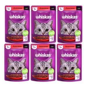 پوچ گربه ویسکاس مدل Beef وزن 85 گرم بسته 6 عددی