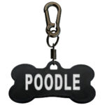 پلاک شناسایی سگ مدل poodle