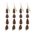 آویز قفس پرنده مدل اسباب بازی کاج 2090 مجموعه 4 عددی