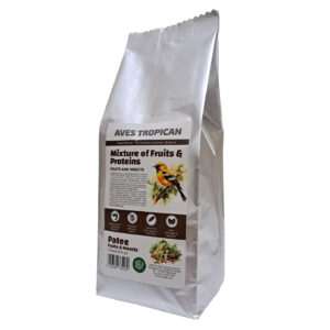 غذای خشک مرغ مینا و بلبل آوس تروپیکن مدل پته بسته ۴۵۰ گرم
