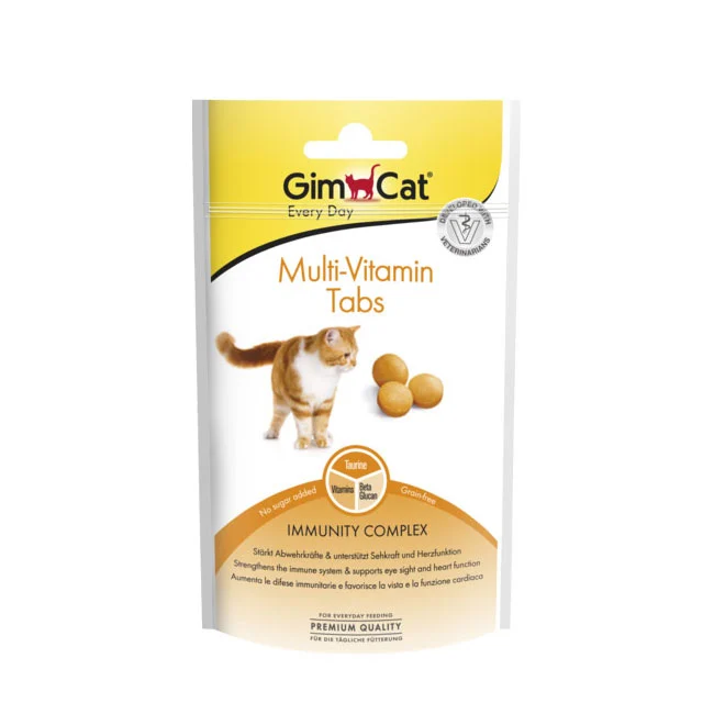 mg_20260726_143613_806 قرص مولتی ویتامین گربه جیم کت مدل Multi-Vitamin Tabs طعم شیر وزن 40 گرم - Image 1