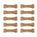 تشویقی سگ طرح استخوان ژلاتینی مدل 5 cm وزن 125 گرم بسته 10 عددی