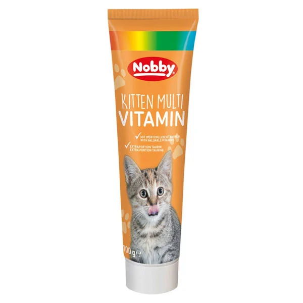 mg_20260811_140003 خمیر مولتی ویتامین بچه گربه نوبی مدل MULTI VITAMIN وزن 100 گرم - Image 1