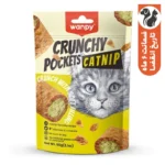 تشویقی گربه ونپی مدل Crunchy Pockets Catnip با طعم کت نیپ و مرغ وزن 60 گرم