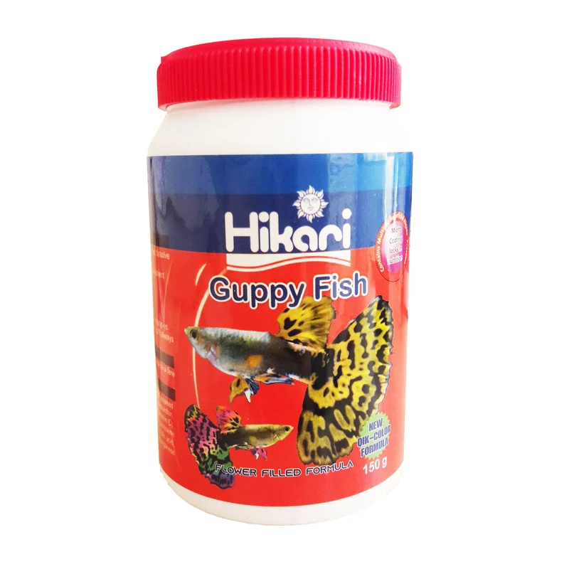 mg_20260818_115752 غذا ماهی هیکاری مدل Guppy fish وزن 150 گرم - Image 1