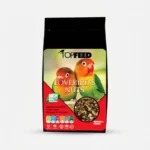 غذای طوطی برزیلی تاپ فید مدل lovebirds nuts وزن 750 گرم
